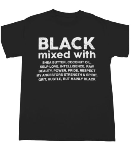 Black mixed with Shirt